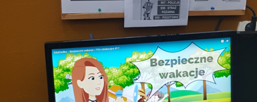 Bezpieczeństwo w czasie wakacji-Filia Biblioteczna w Prostyni