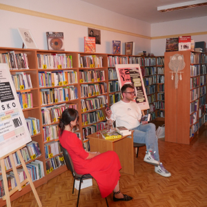 Spotkanie autorskie z Marcelem Woźniakiem w bibliotece