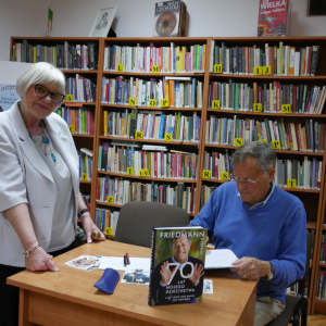 Spotkanie ze Stefanem Friedmannem w bibliotece