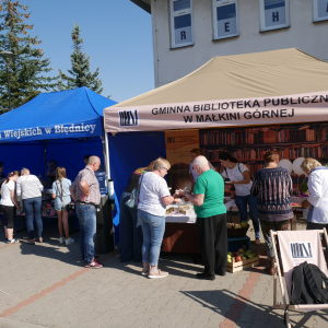 Święto Pieczonego Ziemniaka na placu przed biblioteką