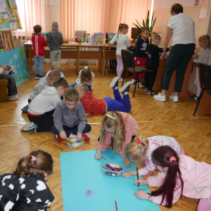 Wizyta przedszkolaków  w bibliotece