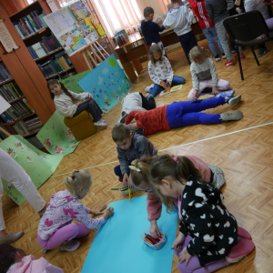 Wizyta przedszkolaków  w bibliotece