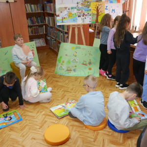 Wizyta przedszkolaków  w bibliotece