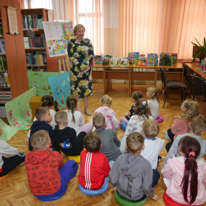 Wizyta przedszkolaków  w bibliotece