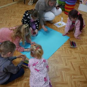 Wizyta przedszkolaków  w bibliotece