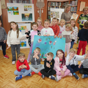 Wizyta przedszkolaków  w bibliotece