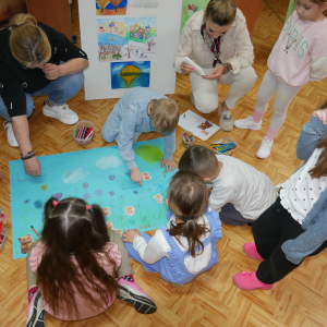 Wizyta przedszkolaków  w bibliotece