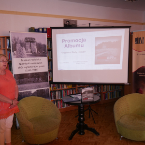 Promocja albumu „Treblinka. Ślady zbrodni” w Gminnej Bibliotece Publicznej w Małkini Górnej