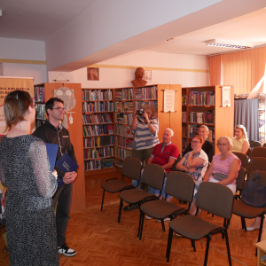 Promocja albumu „Treblinka. Ślady zbrodni” w Gminnej Bibliotece Publicznej w Małkini Górnej