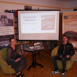 Promocja albumu „Treblinka. Ślady zbrodni” w Gminnej Bibliotece Publicznej w Małkini Górnej
