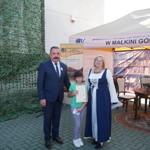 Narodowe Czytanie 2025  - czytanie Poezji Jana Kochanowskiego w Gminnej Bibliotece Publicznej w Małkini Górnej