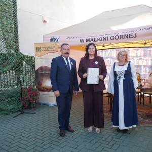 Narodowe Czytanie 2025  - czytanie Poezji Jana Kochanowskiego w Gminnej Bibliotece Publicznej w Małkini Górnej