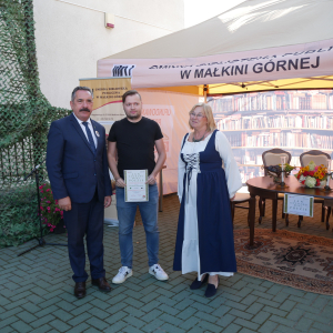 Narodowe Czytanie 2025  - czytanie Poezji Jana Kochanowskiego w Gminnej Bibliotece Publicznej w Małkini Górnej