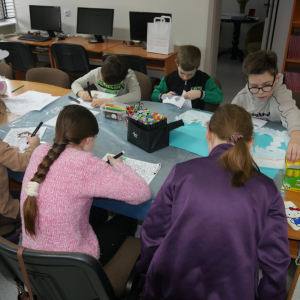 Magiczna zimowa kraina -feryjne spotkanie z dziećmi w bibliotece