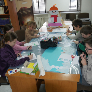 Magiczna zimowa kraina -feryjne spotkanie z dziećmi w bibliotece