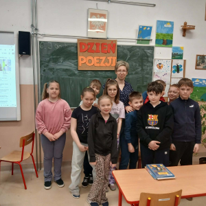 Światowy Dzień Poezji w S.P. w Kiełczewie
