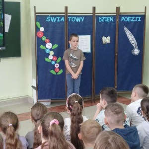 Światowy Dzień Poezji w S.P. w Prostyni
