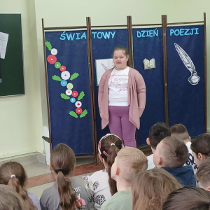 Światowy Dzień Poezji w S.P. w Prostyni