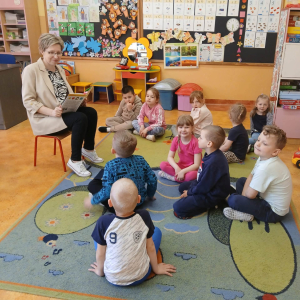 Spotkanie z przedszkolakami w Szkole Podstawowej w Kiełczewie