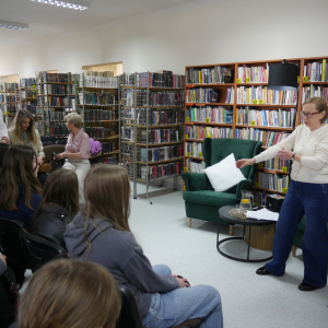 Spotkanie z panią dietetyk w bibliotece