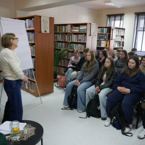 Spotkanie z panią dietetyk w bibliotece