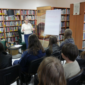 Spotkanie z panią dietetyk w bibliotece
