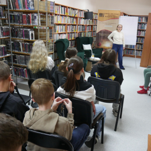 Spotkanie z panią dietetyk w bibliotece