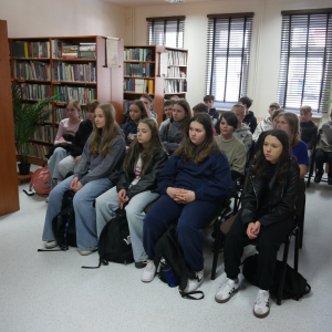 Spotkanie z panią dietetyk w bibliotece