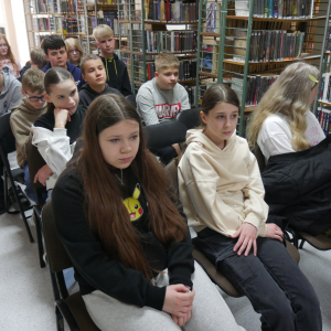 Spotkanie z panią dietetyk w bibliotece