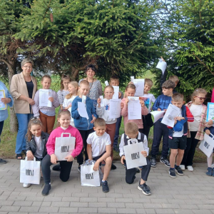 XXIII Ogólnopolski Tydzień Bibliotek- spotkanie uczniów ze Szkoły Podstawowej z Kiełczewa w Filii Bibliotecznej w Prostyni