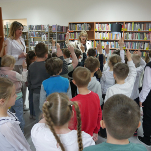 Uroczystość Pasowania na Czytelnika GBP w Małkini Górnej