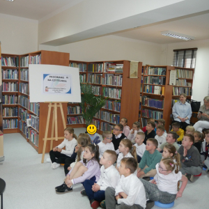 Uroczystość Pasowania na Czytelnika GBP w Małkini Górnej