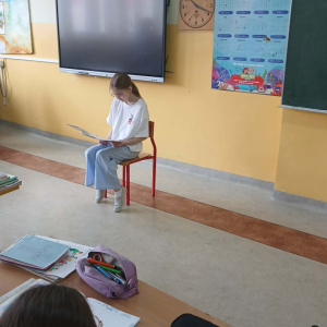  Czytanie dzieciom w Szkole Podstawowej w Prostyni