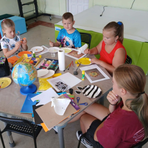 Podróż do Afryki-zajęcia wakacyjne w Filii Bibliotecznej w Prostyni